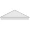 Ekena Millwork Peaked Cap Smooth Architectural PVC Combination Pediment, 58"W x 21-3/8"H x 2-3/4"P (Pitch 6/12) PEDPC058X215PKC00 - alternate 5